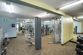 Fitness center with updated equipment